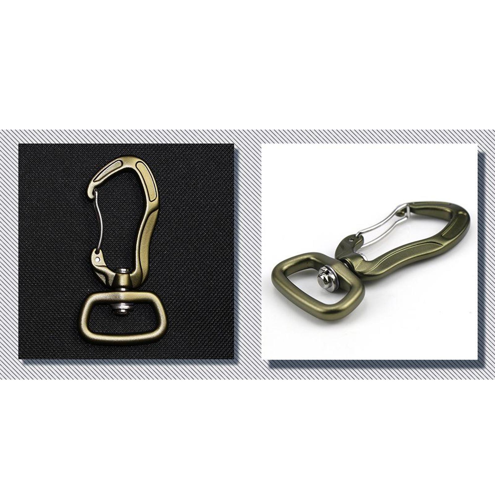 Swivel Eye Snap Hook Carabiner Clip Hanging Tent Connector Clip Gold