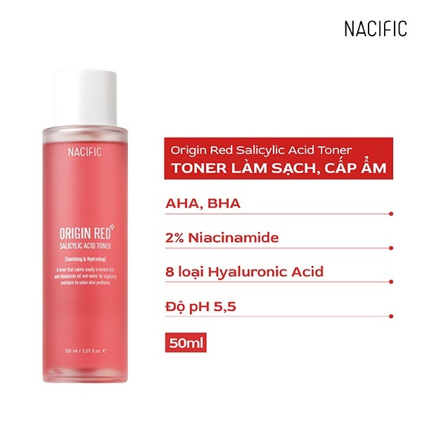 Nước hoa hồng Nacific Origin Red Salicylic Acid Toner 150ml