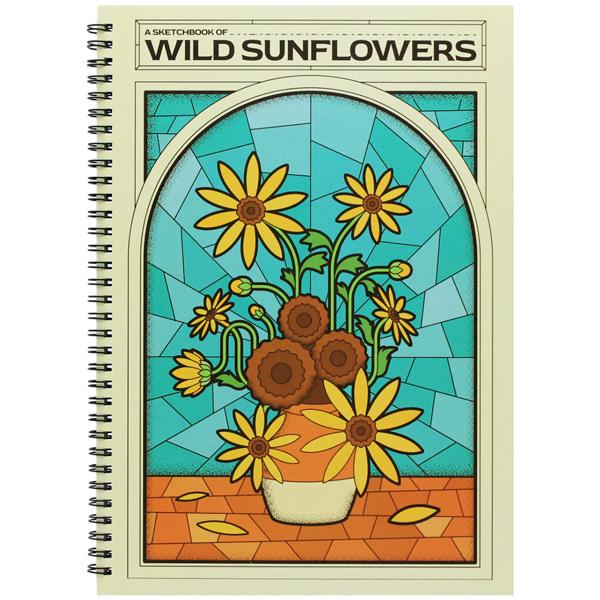 Tập Vẽ Lò Xo A4 - Sketchbook Van Gogh Inspire - Wild Sunflowers - Giấy Trơn - 30 Trang 220gsm - The Sun