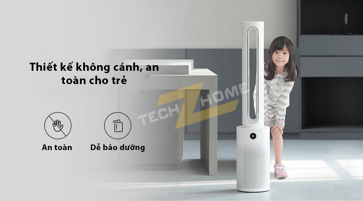 Quạt không cánh kiêm lọc không khí chính hãng Xiaomi Mijia 2- Hàng nhập khẩu