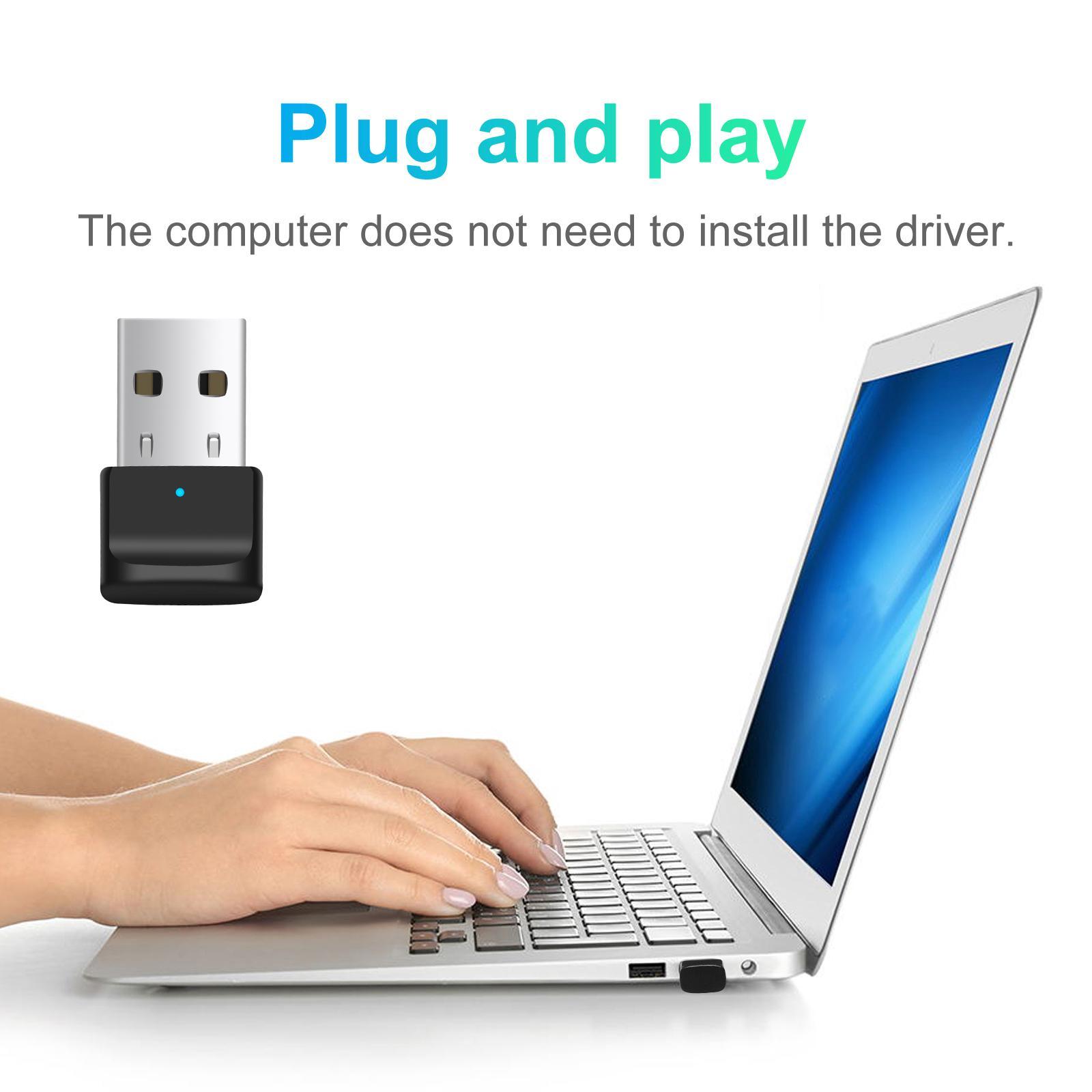 USB Bluetooth 5.0 Adapter  Receiver ,Long Range Wireless 2-In-1