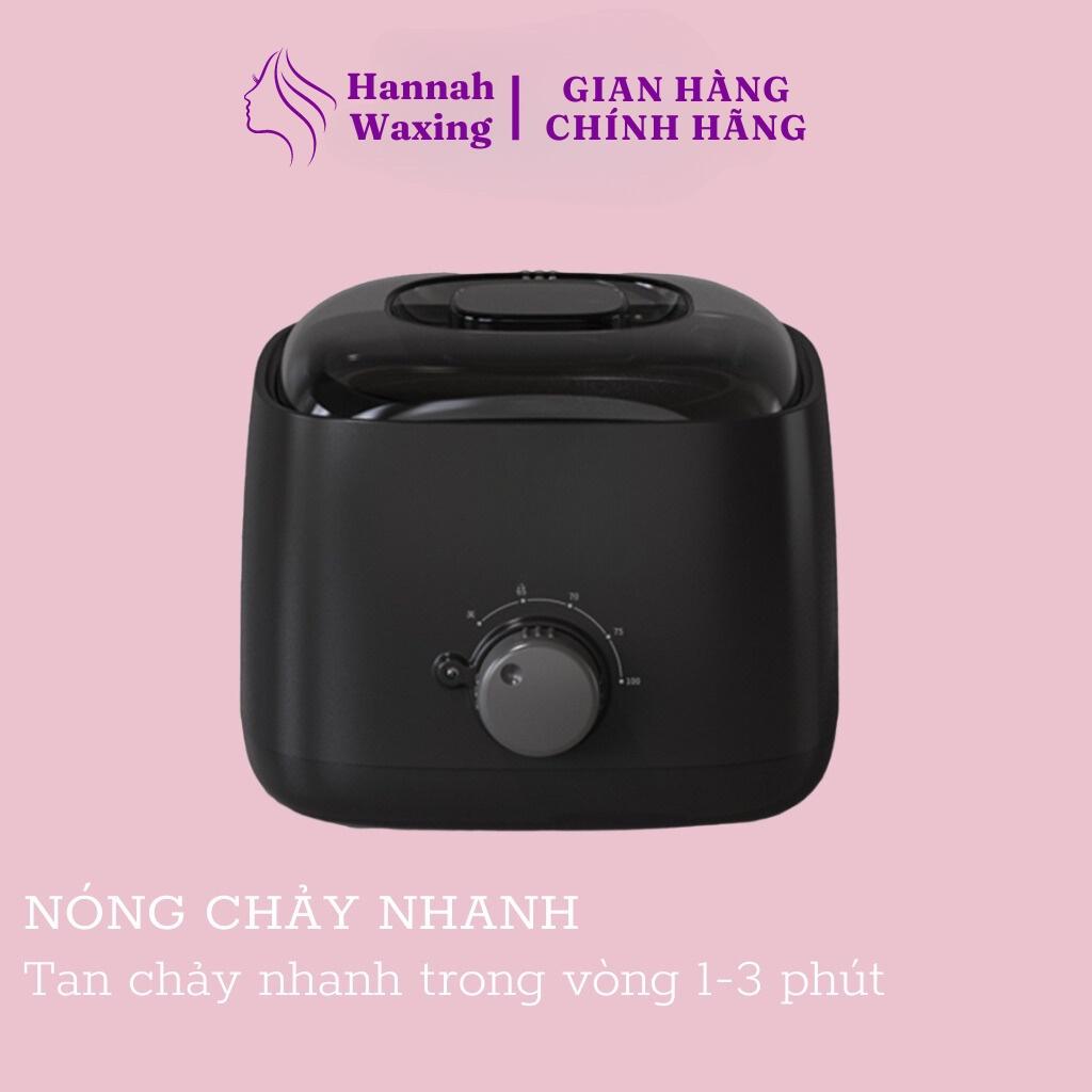 [CHE TÊN] Combo 100gr Sáp Sữa Dừa Premium+Nồi Nấu Sáp Wax Lông Chống Dính Thế Hệ Mới HANNAH WAXING Tặng Que