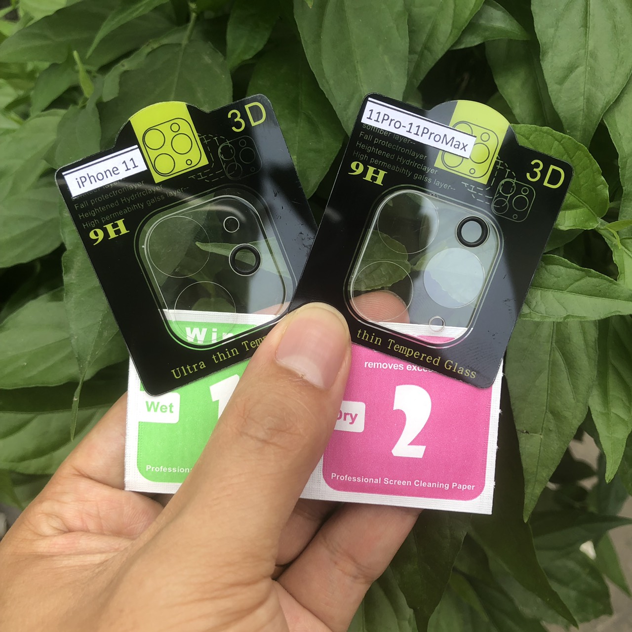 Cường Lực Camera 9H Dành Cho iPhone 11, 11Pro - 11Pro Max - Kèm Bộ Khăn Lau