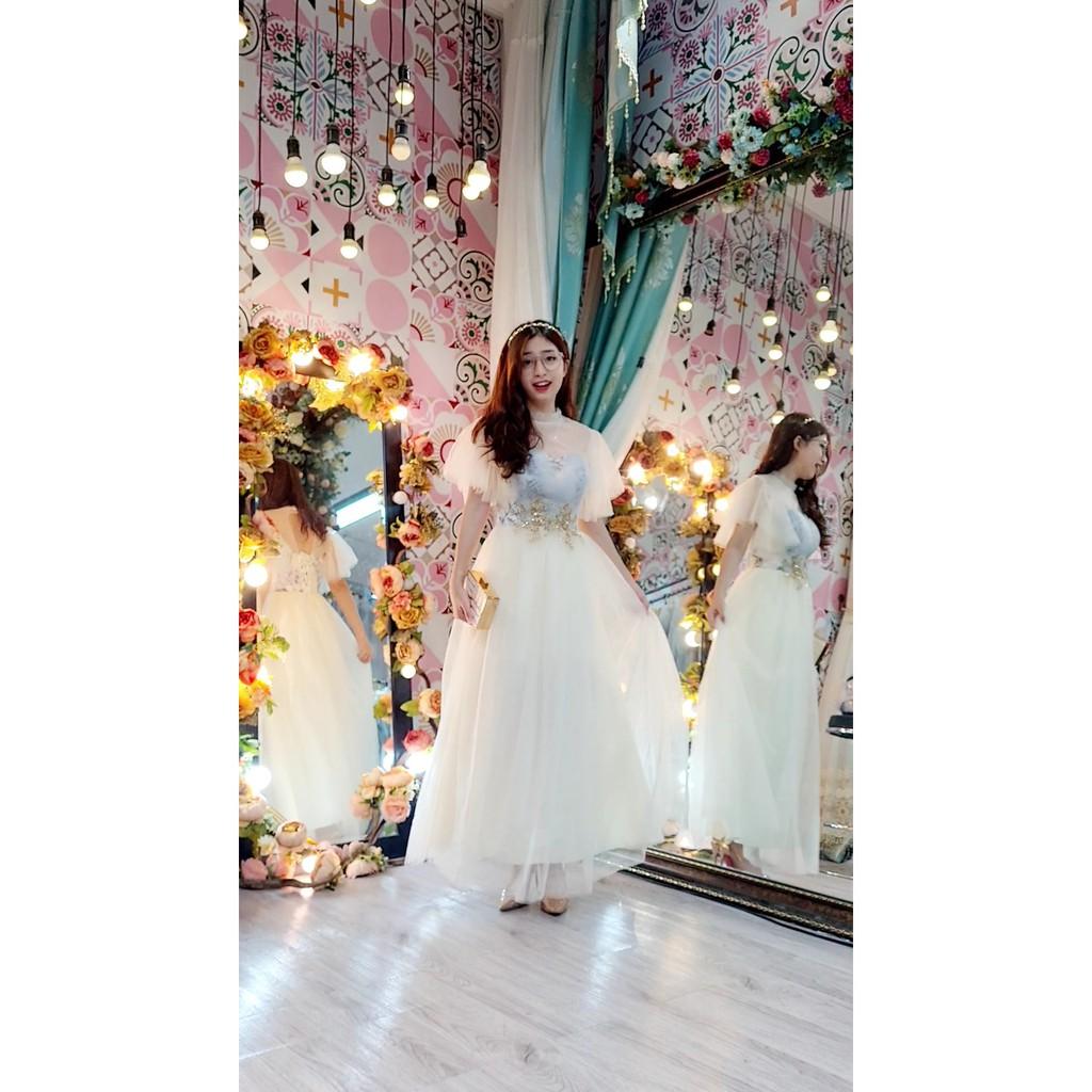 Váy dạ hội trễ vai babydoll đi chơi dự tiệc sinh nhật kỉ yếu xòe bèo công chúa xinh dễ thương Miituu TQ145