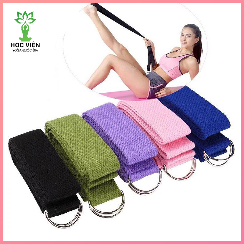 Dây Đai Tập Yoga Sợi Cotton, Dây Kéo Tập Yoga - YOGA QG, Hỗ Trợ Kéo Giãn Chân Tay, Uốn Người Tập Yoga, Giúp Bạn Có Một Cơ Thể Dẻo Dai