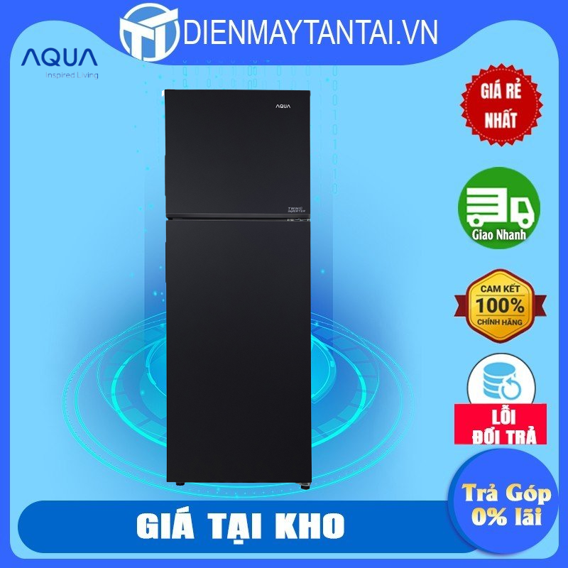 Tủ lạnh Aqua Inverter 357 lít AQR-T376FAFB - Hàng chính hãng Chỉ Giao HCM