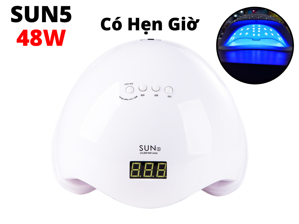 Đèn Uv Sấy Móng ,Máy Hơ Gel Sơn Móng 48W Có Hẹn Giờ