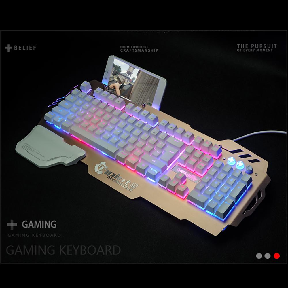 Bàn phím chơi game 7pin PK-900 Đèn nền RGB