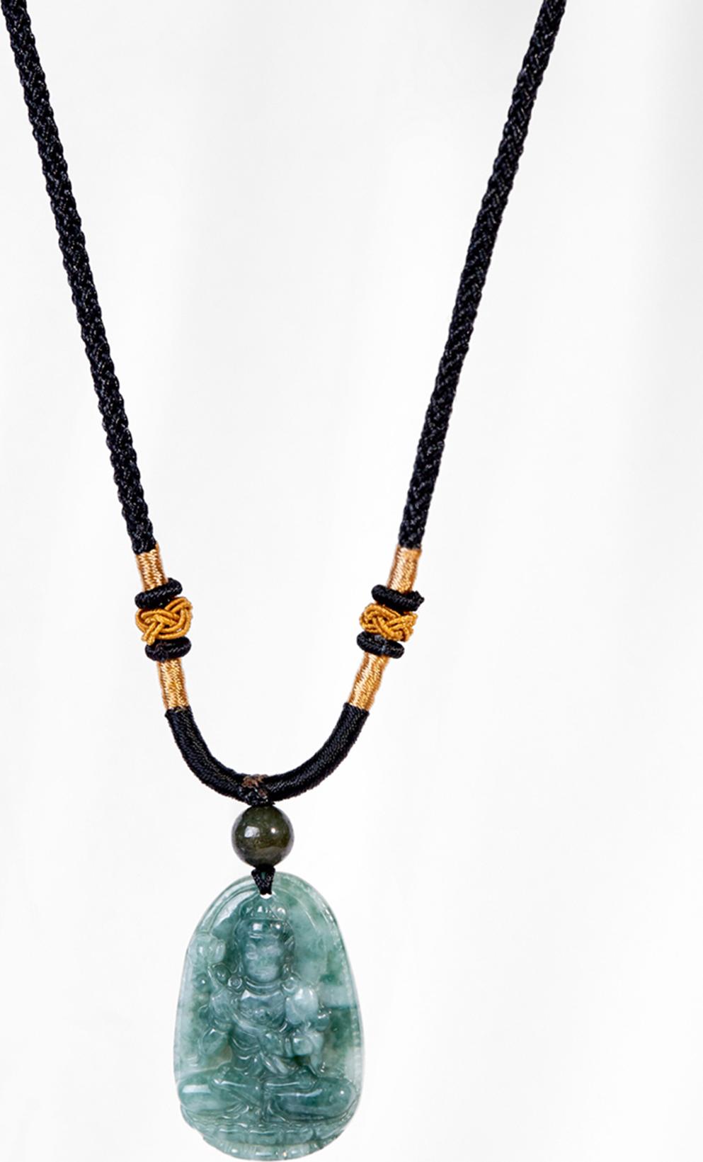 Mặt Dây Chuyền Phật Bản Mệnh Đá Cẩm Thạch Dầu - Ngọc Quý Gemstones