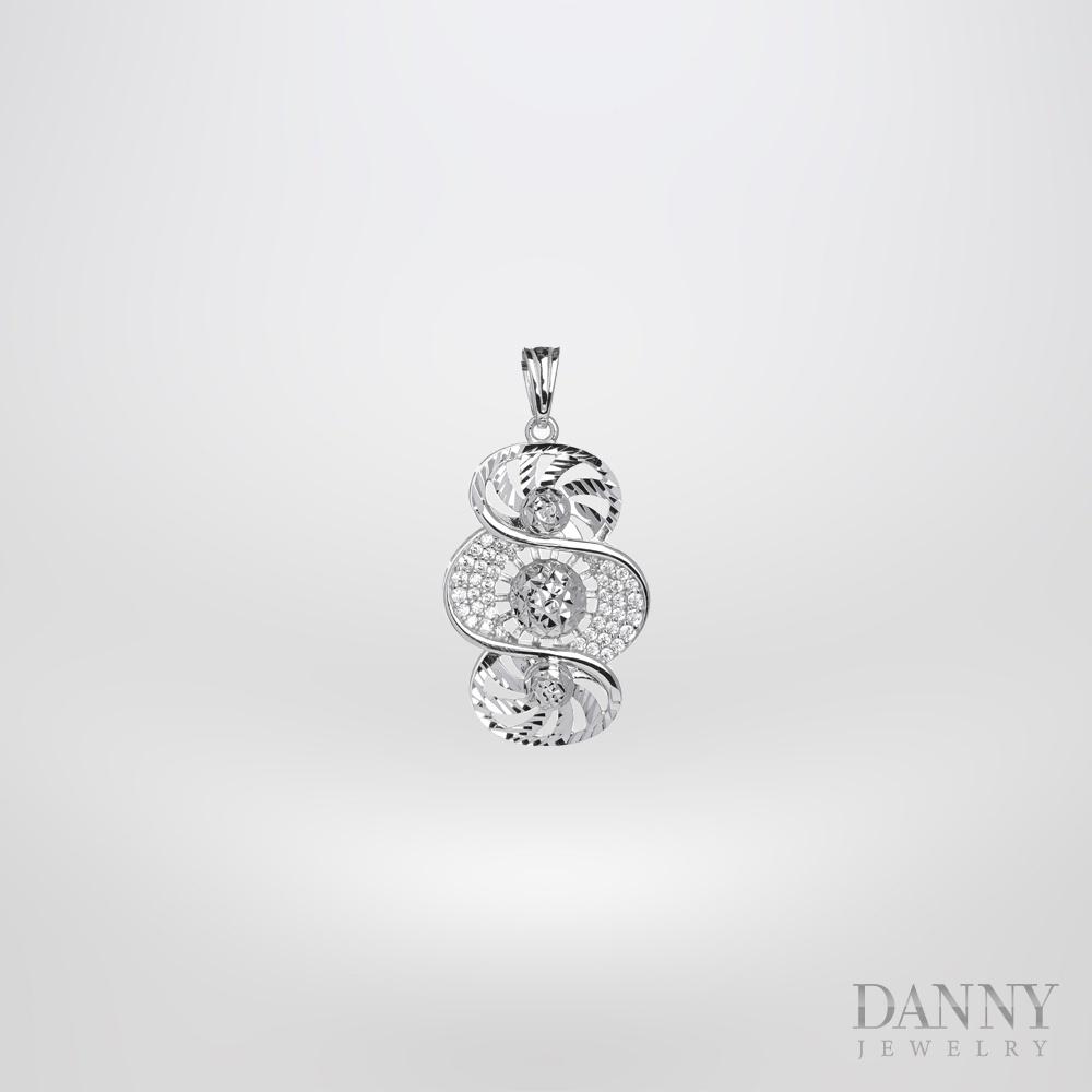 Mặt Dây Chuyền Nữ Bạc 925 Danny Jewelry Xi Bạch Kim DI4GZ008