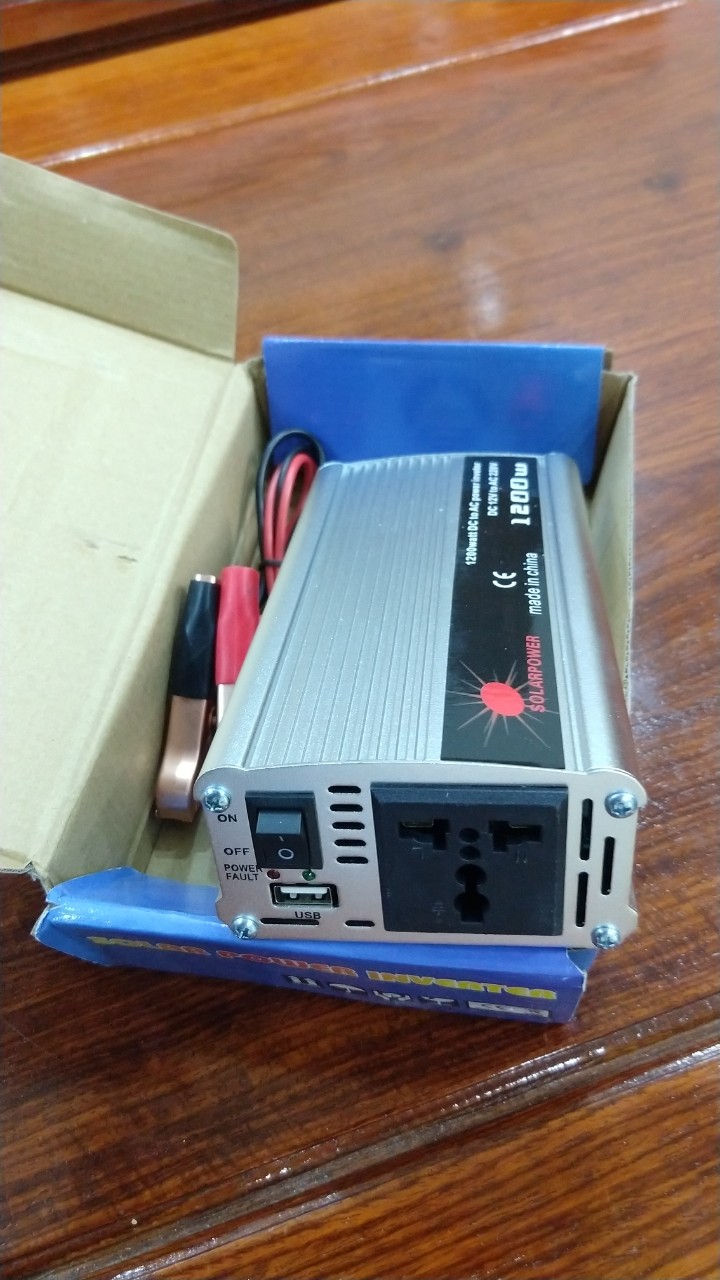 Bộ kích điện ắc quy 12V lên 220V 1200W INVERTER