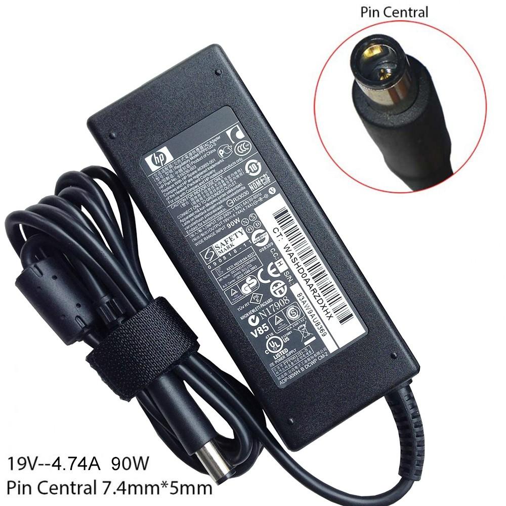 (ADAPTER) SẠC LAPTOP HP 19V-4.74A (90W) (Kim Lớn) kích thước đầu ghim 7.4 x 5.0 mm