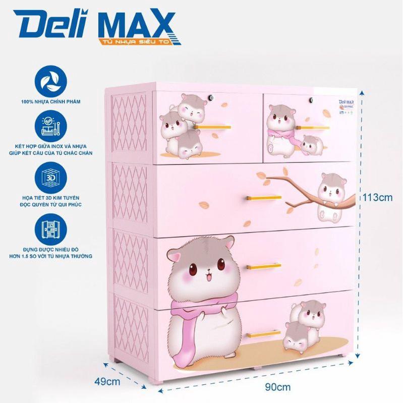 Tủ DELI MAX 6 tầng và 5 tầng cao cấp ( ngang 9 tấc