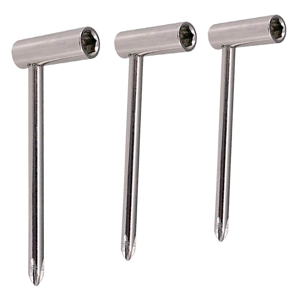 3 CHIẾC Tay Cầm Dài Đàn Guitar Giàn Cần Điều Chỉnh Cờ Lê Cờ Lê/7/8/6.35mm-Bạc