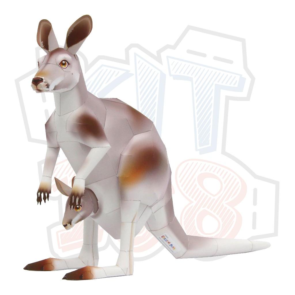 Mô hình giấy động vật Chuột túi Kangaroo