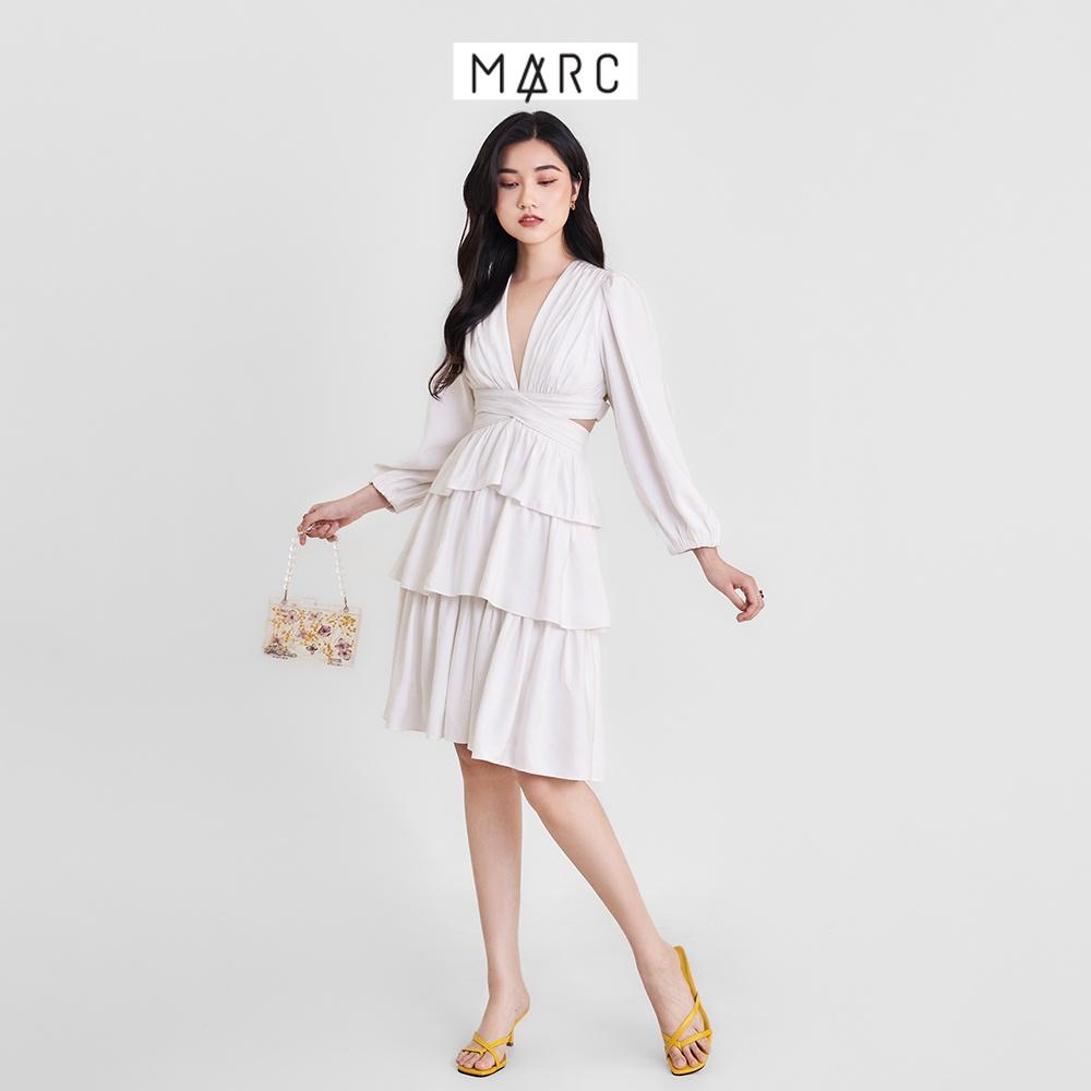 Đầm nữ MARC FASHION tay dài cutout tùng 3 tầng