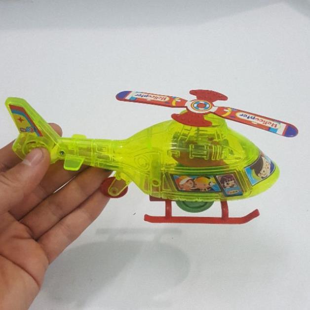 Máy bay đồ chơi cót dây rút có đèn - máy bay nhựa - máy bay đồ chơi
