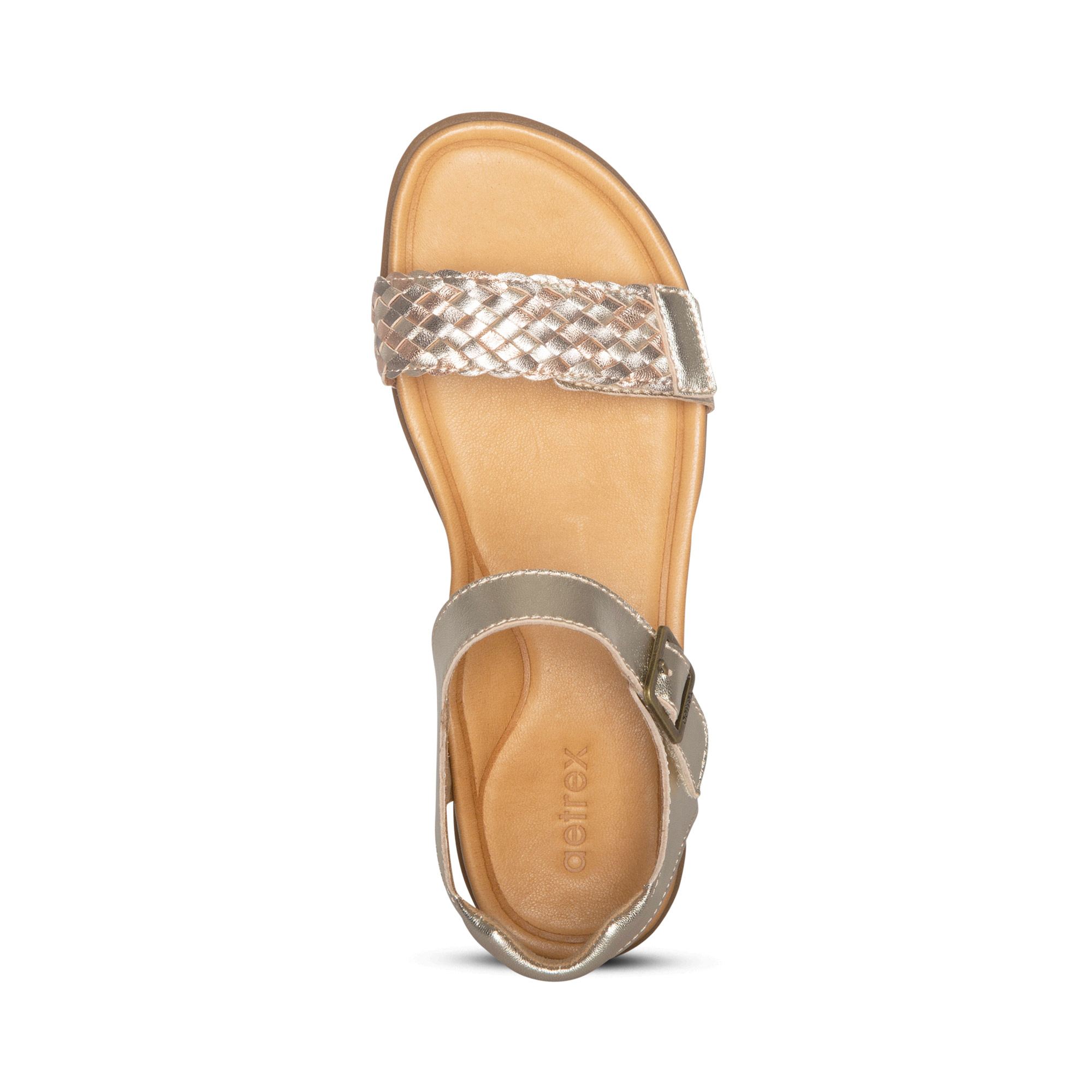 Sandal sức khỏe nữ Aetrex Lucy Metallic