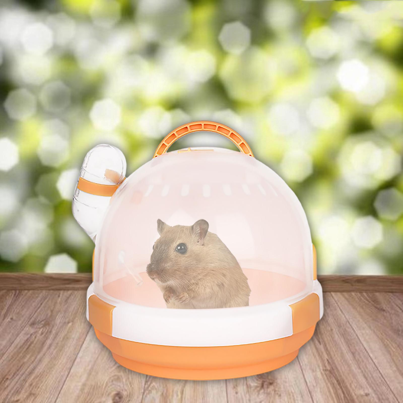 Portable Breathable Outdoor Hamster Carrier Transport Travel Cage Vacation House for Parrots Sugar Glider Chinchillas