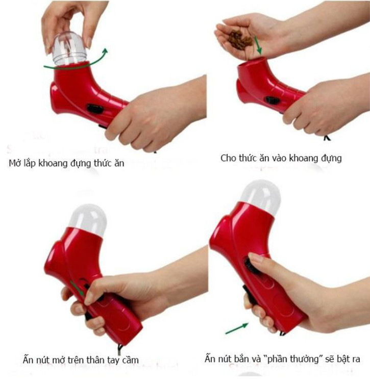 Máy thả bánh cho thú cưng