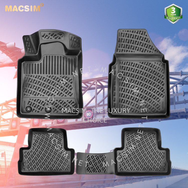 Thảm lót sàn ô tô nhựa TPU Silicon Nissan Qashqai first generation 2006-2013 Nhãn hiệu Macsim
