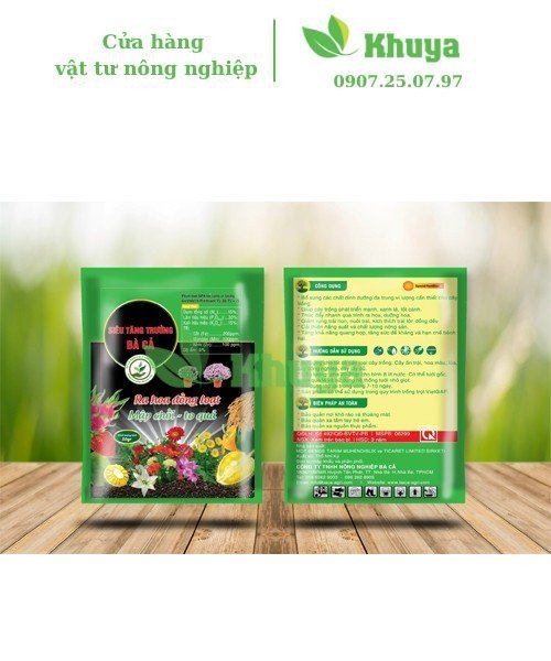 Siêu Tăng Trưởng 15-30-15+TE 50gr Ra hoa - Mập chồi - To quả