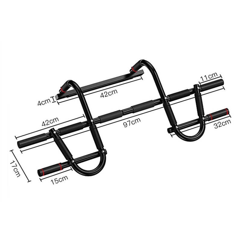 OneTwoFit Thanh xà đơn nhiều tay nắm gắn khung cửa Pull Up Bar Phòng tập thể dục OT005