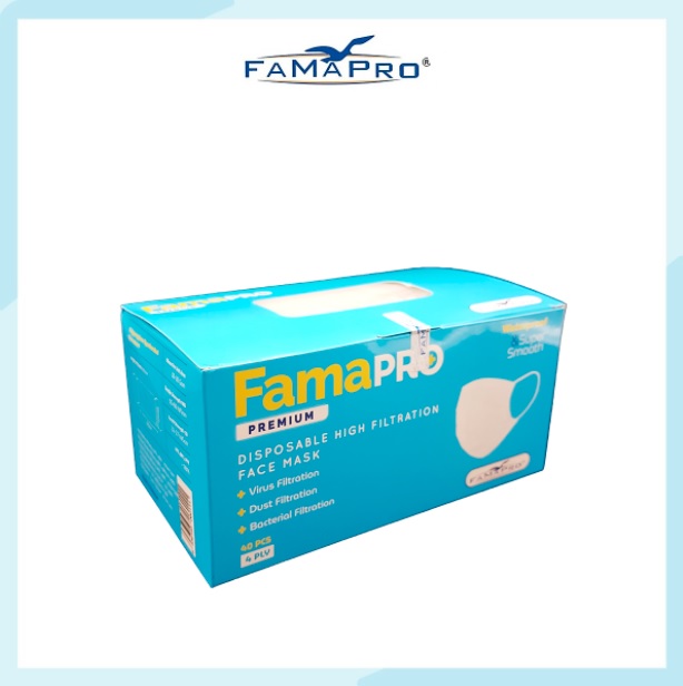 Khẩu Trang Y Tế Cao Cấp Kháng Khuẩn Famapro Remium - Kháng Khuẩn 4 Lớp - Chính Hãng Famapro Nam Anh