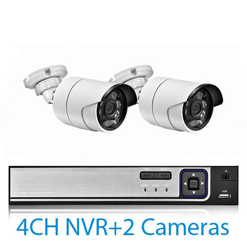 Gadinan H.265 8CH 5MP POE NVR Kit Nhận diện khuôn mặt an ninh Hệ thống camera quan sát Âm thanh AI 5MP Camera IP Bộ giám sát video P2P ngoài trời Ổ cứng tích hợp: 4T