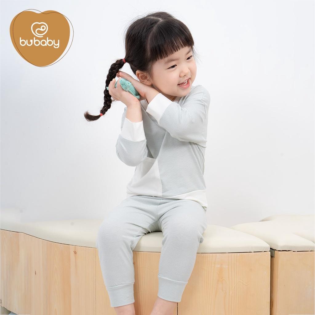 Bộ quần áo dài tay 5 màu Bamboo cotton Bu, Bu baby Kyomi Aloha cho bé 6m - 4Y