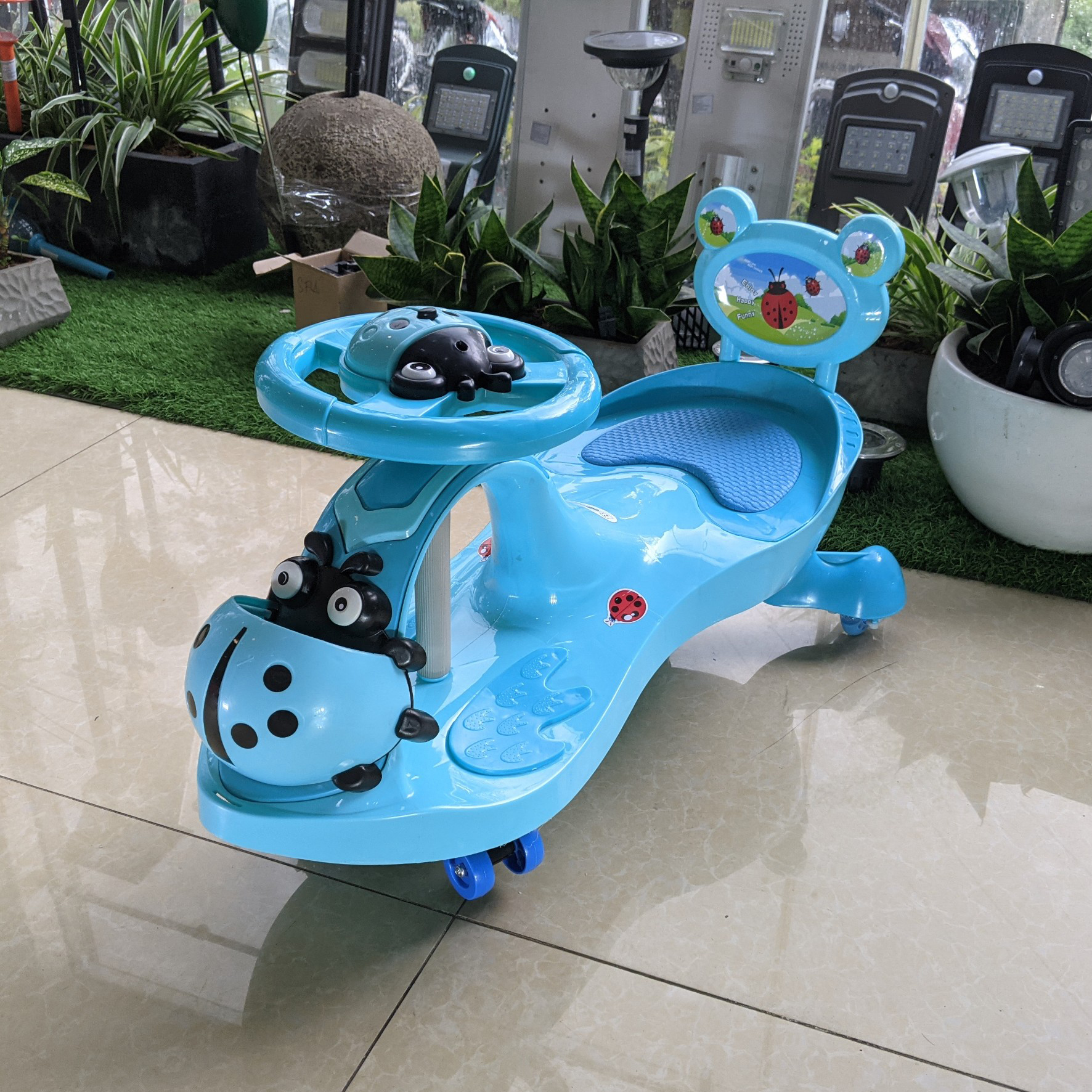 Xe lắc tay cho bé có nhạc BABY PLAZA HZL-288-1