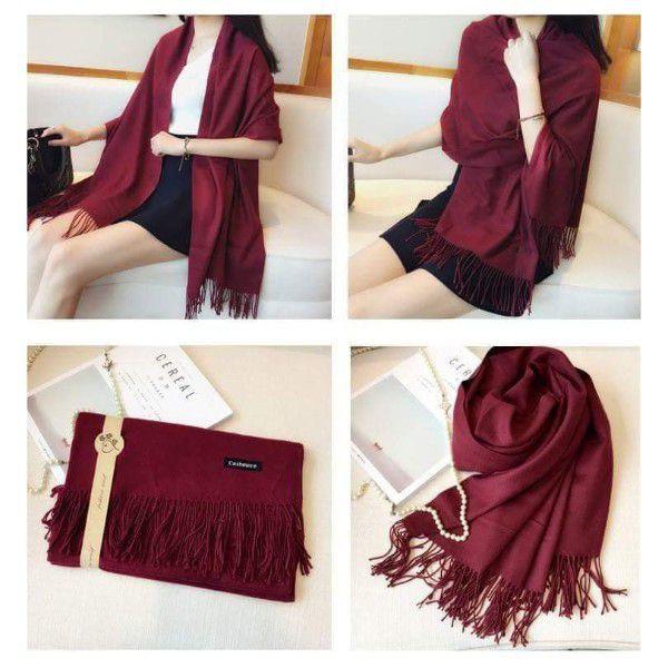 Khăn choàng cổ Cashmere 220x60cm nhiều màu.