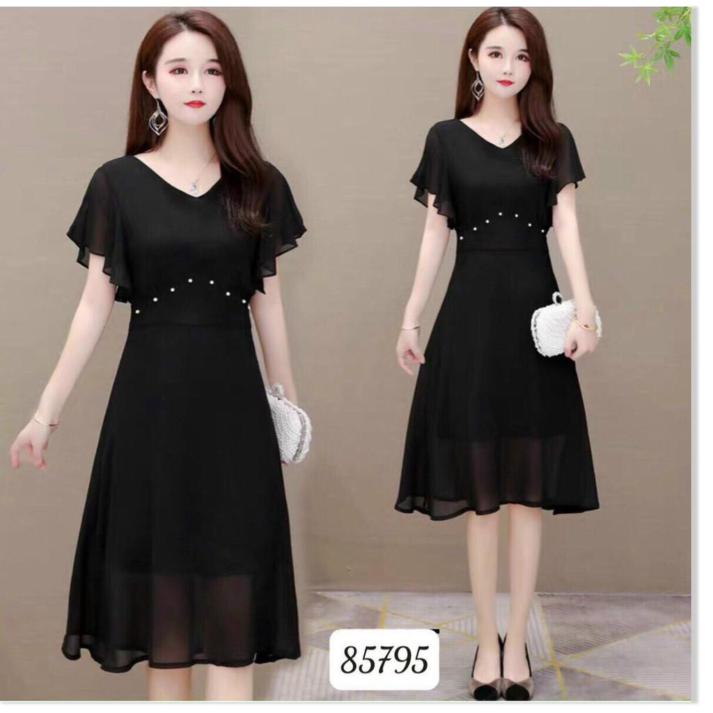 ĐẦM VOAN Ý ĐÍNH NGỌC,ĐƯỢC THIẾT KẾ HỌA TIẾT TRƠN NHƯNG KHÔNG KÉM PHẦN SANG TRỌNG 1HIT1 FASHION