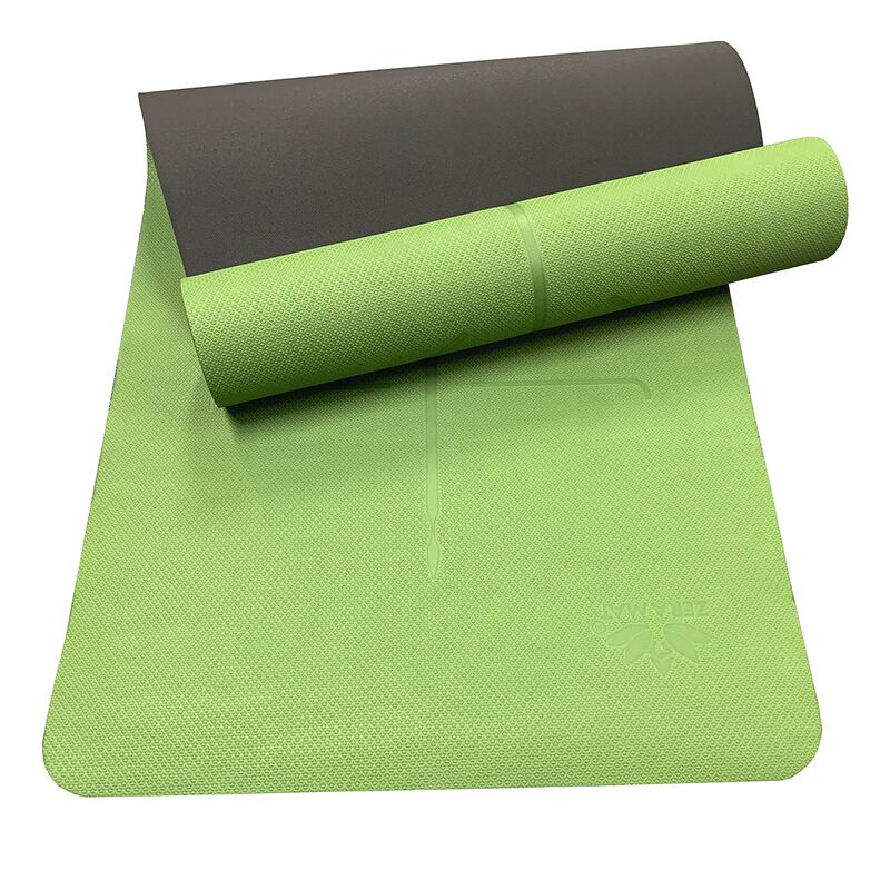 Thảm tập Yoga định tuyến Zera TPE 2 lớp 6mm - Xanh lá