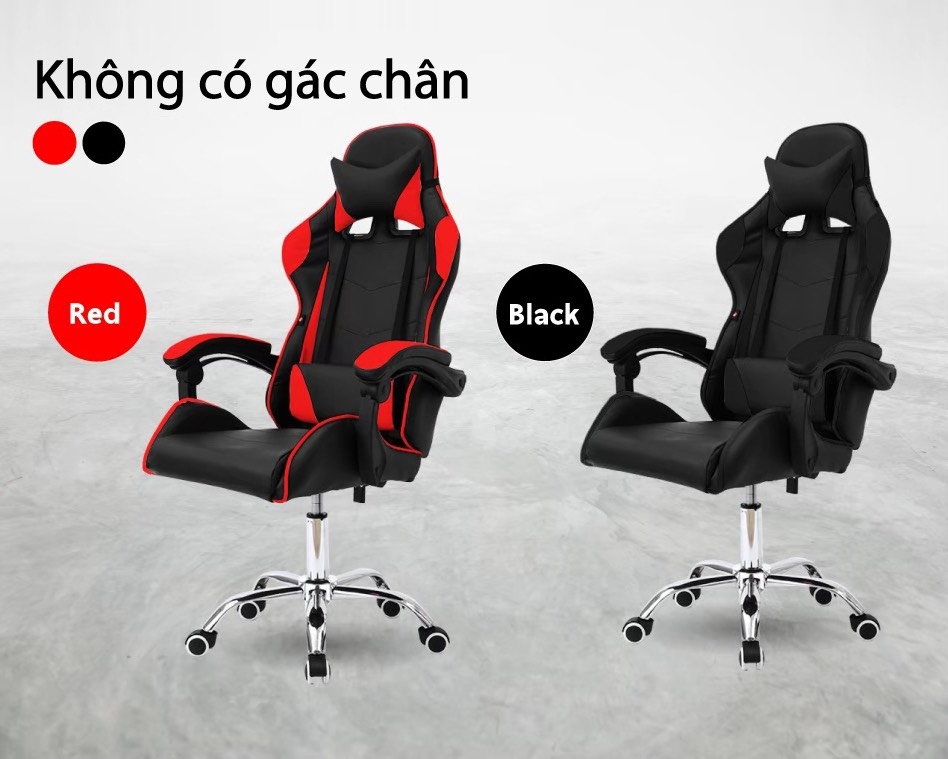 Ghế chơi game cao cấp dành cho game thủ chân xoay nghiêng ngả 135 độ có gác chân mẫu E0201 (Hàng nhập khẩu ) Thái Lan