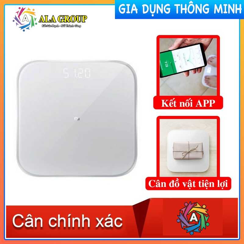 Cân thông minh Xiaomi smart scale2 - Bác Sĩ Gia Đình, Trợ Lý Sức Khỏe - Hàng Chính Hãng