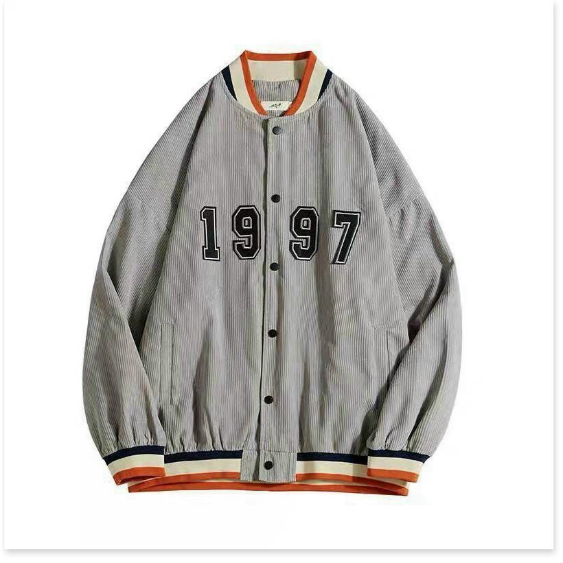 ÁO KHOÁC NHUNG NAM NỮ 1997 BOMBER UNISEX CHẤT LIỆU THOÁNG MÁT CHO MÙA HÈ THỜI TRANG KING STORE