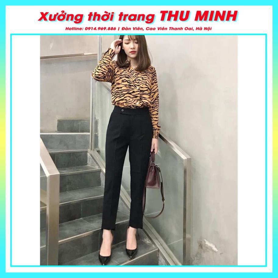 Quần Baggy Tây nữ BIG SIZE Gấu Lệch vải tuyết mưa đẹp