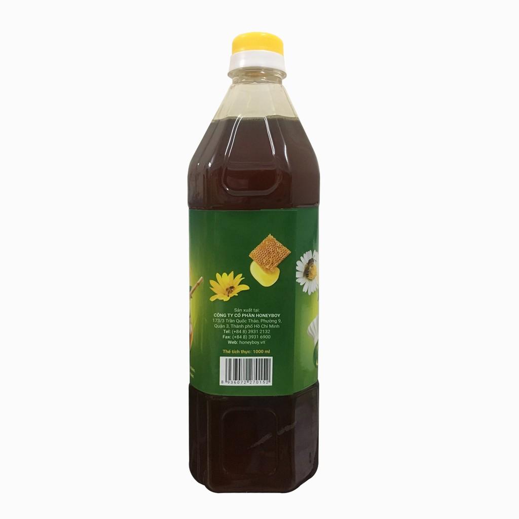 Combo Mật Ong Thiên Nhiên 5 Sạch Honeyboy 500ml và Mật Ong Thô Honeyboy 1000ml