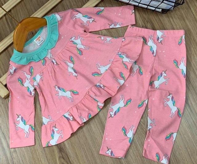 Bộ dài tay quần dài size nhỏ 8-23 ký vải xuất xịn loại 1 đồ bộ trẻ em