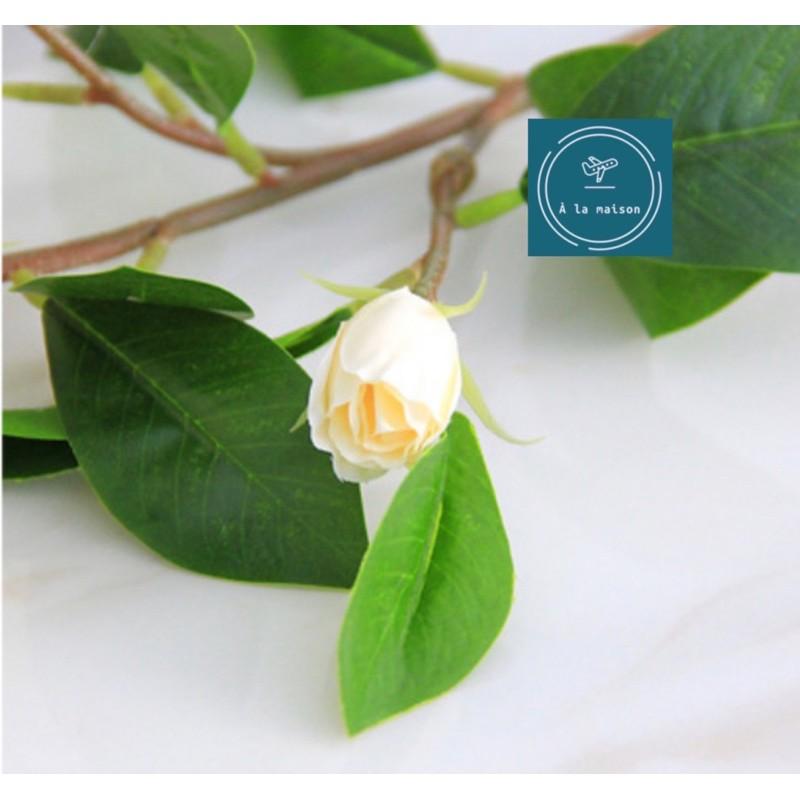 Hoa giả - Cành hoa trà 61cm mô phỏng như thật trang trí không gian xanh mát sang trọng