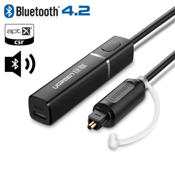 Ugreen UG50213CM150TK BT 4.2 màu Đen Bộ phát âm thanh Bluetooth 4.2 chuẩn Optical - HÀNG CHÍNH HÃNG