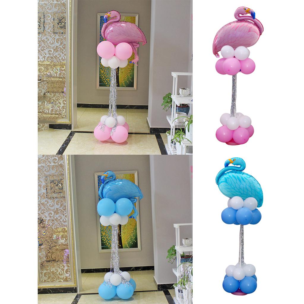 Tropical Flamingo Ballons Latex Balloon Column Set Birthday Party Decor Pink