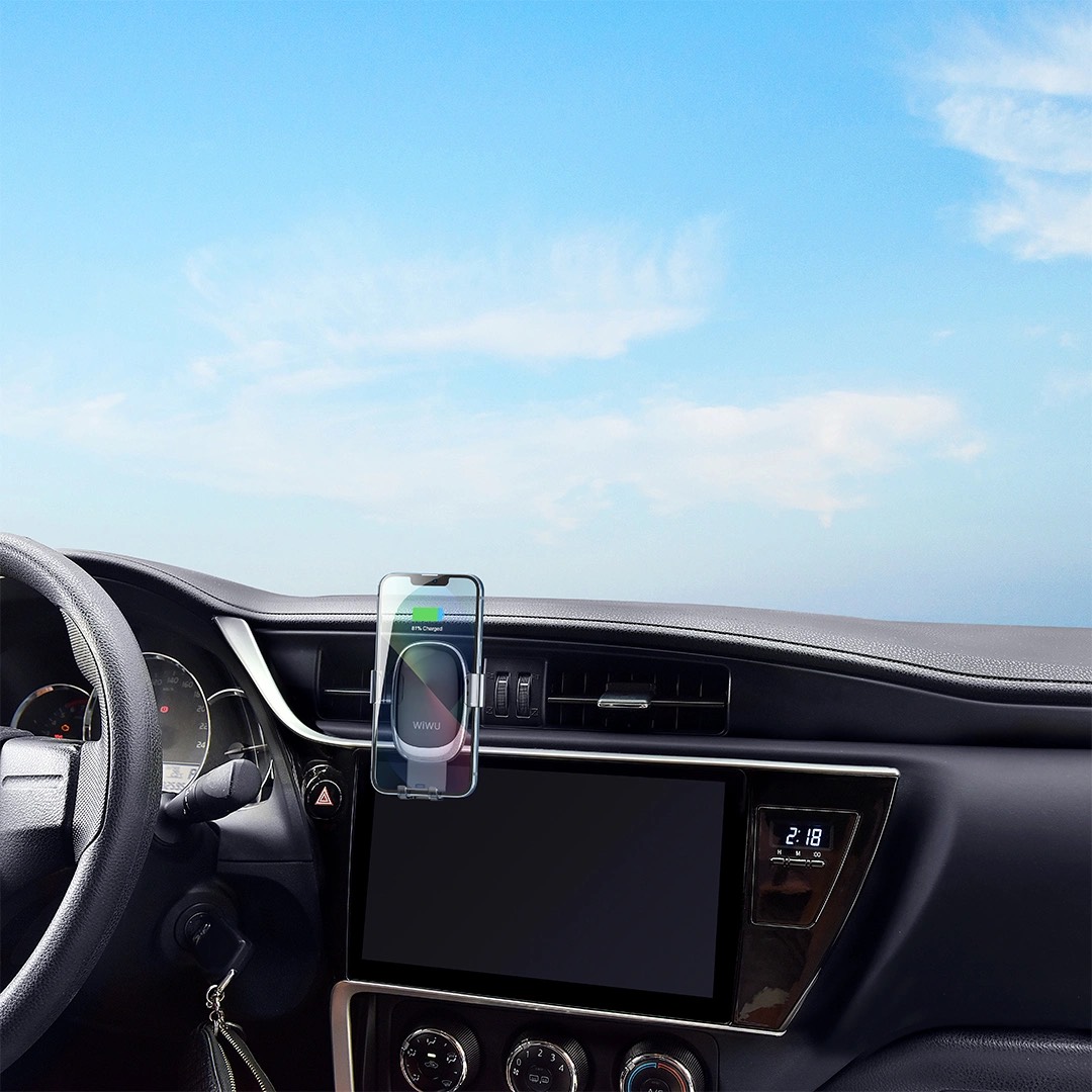 Giá đỡ Wiwu CH010 Car Mount cho điện thoại trên ô tô thiết kế móc đuôi nâng cấp hỗ trợ vững chắc - Hàng chính hãng