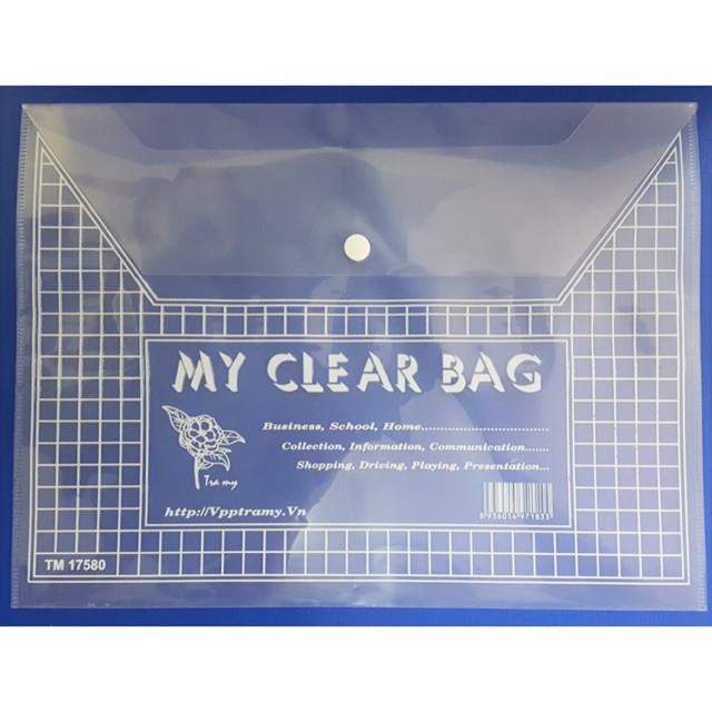 20 Túi cúc MY CLEAR BAG khổ F dày đẹp