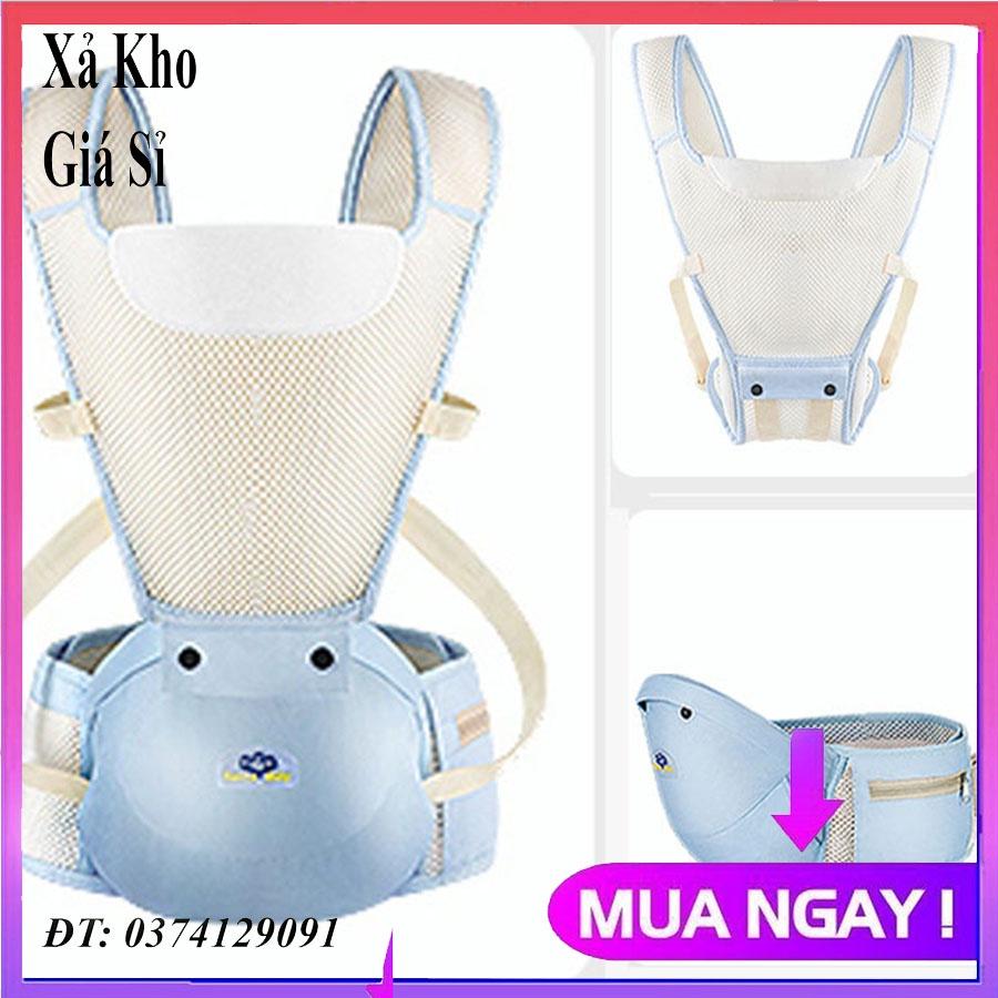 Địu ngồi trẻ em 10 tư thế lưới siêu thoáng SanLe Baby siêu thoáng cho bé 3 tháng tới 36 tháng