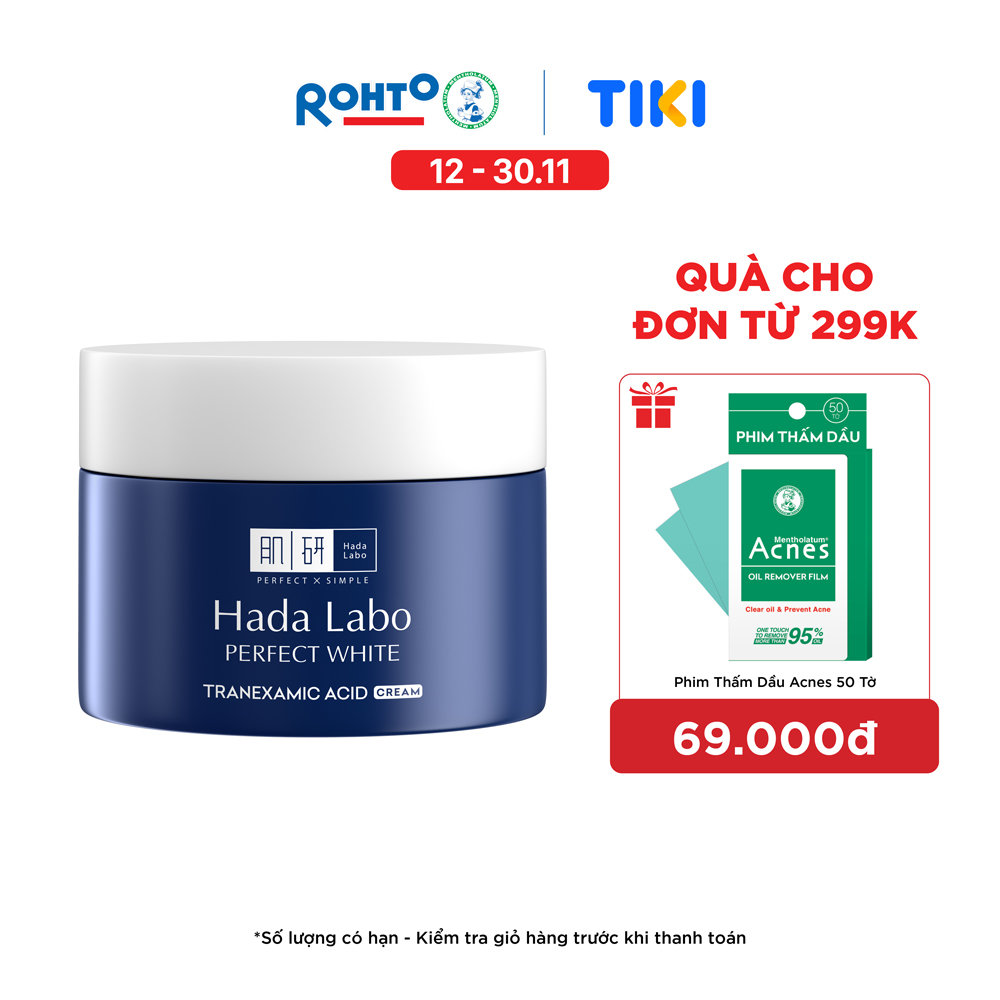 Kem dưỡng trắng Hada Labo Perfect White Tranexamic Acid Cream 50g