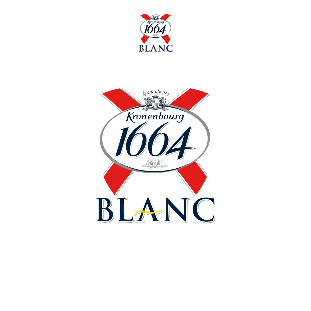 Thùng 24 lon bia Kronenbourg 1664 Blanc 330ml