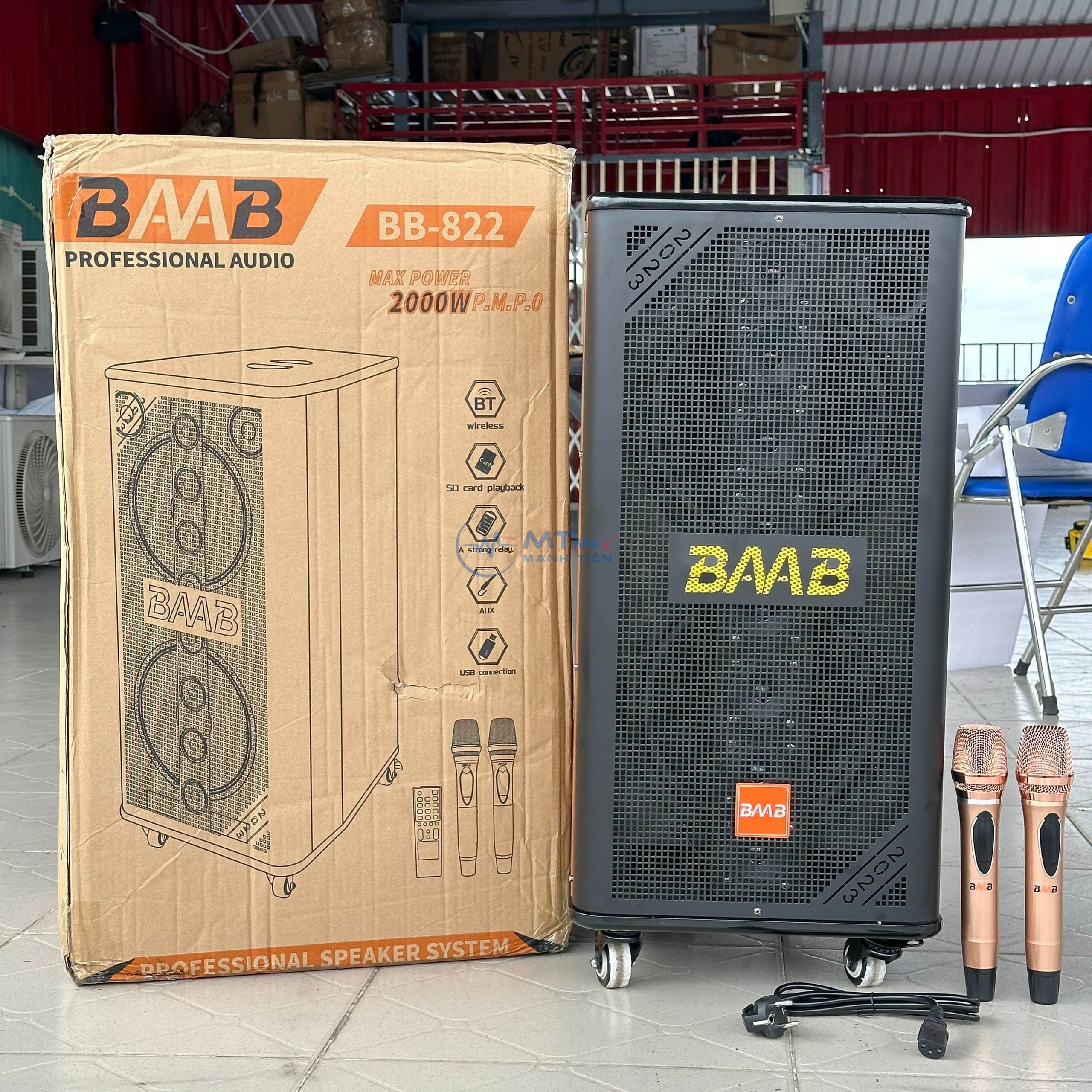 Loa Kéo Karaoke BB822 - 12 Đường Tiếng, Công Suất Lớn Lên Đến 1500W, Âm Bass 25Cm Bao Mạnh, Bao Chiến, Phù Hợp Với Nhiều Loại Nhạc. Hàng Chính Hãng