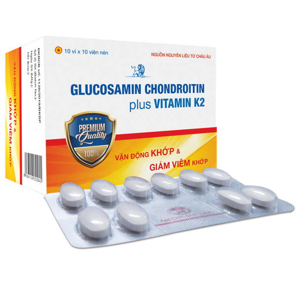 Thực phẩm bảo vệ sức khỏe: GLUCOSAMIN CHONDROITIN PLUS VITAMIN K2